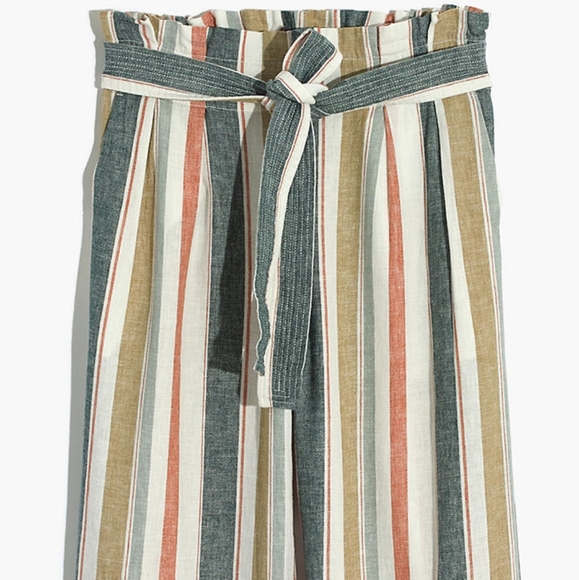 NWT Madewell  crop pants in stripe - Picture 4 of 6